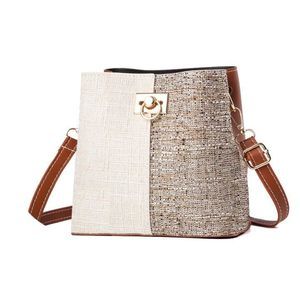 Cross Body Purse Trendy, Crossbody Bucket Bags-Pu Leather With Uwu xD